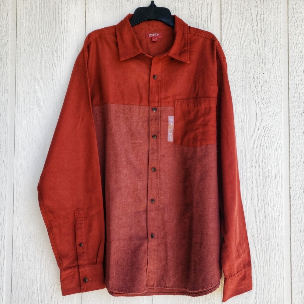 Rust Red Button Up Shirt by Arizona Jean Company